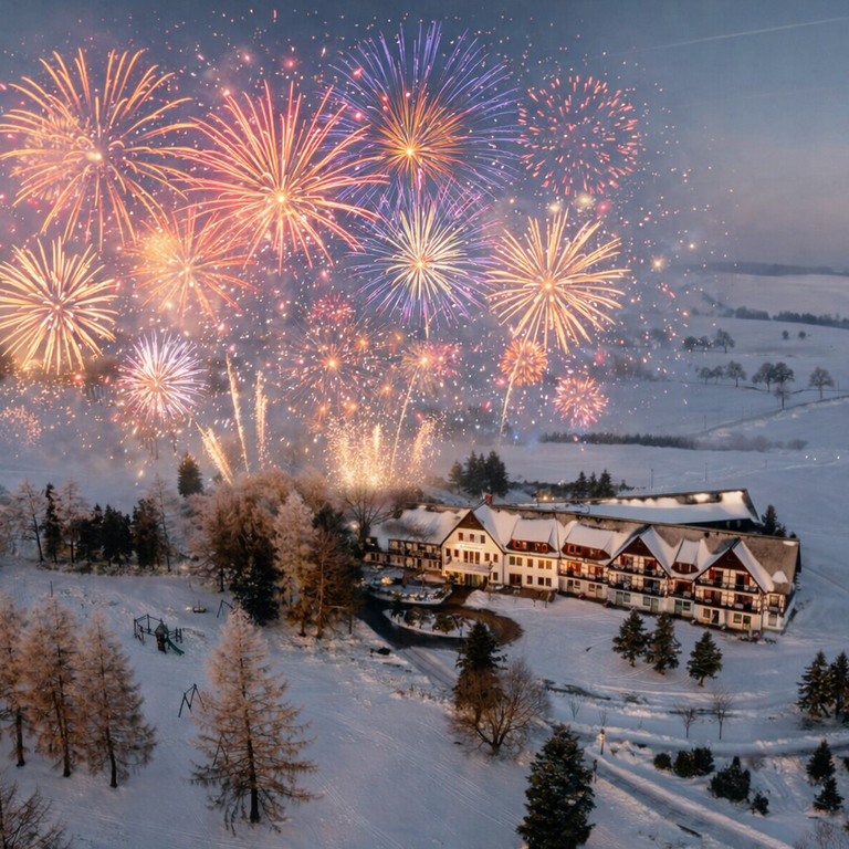 Schnee, Sekt und Silvesterstimmung